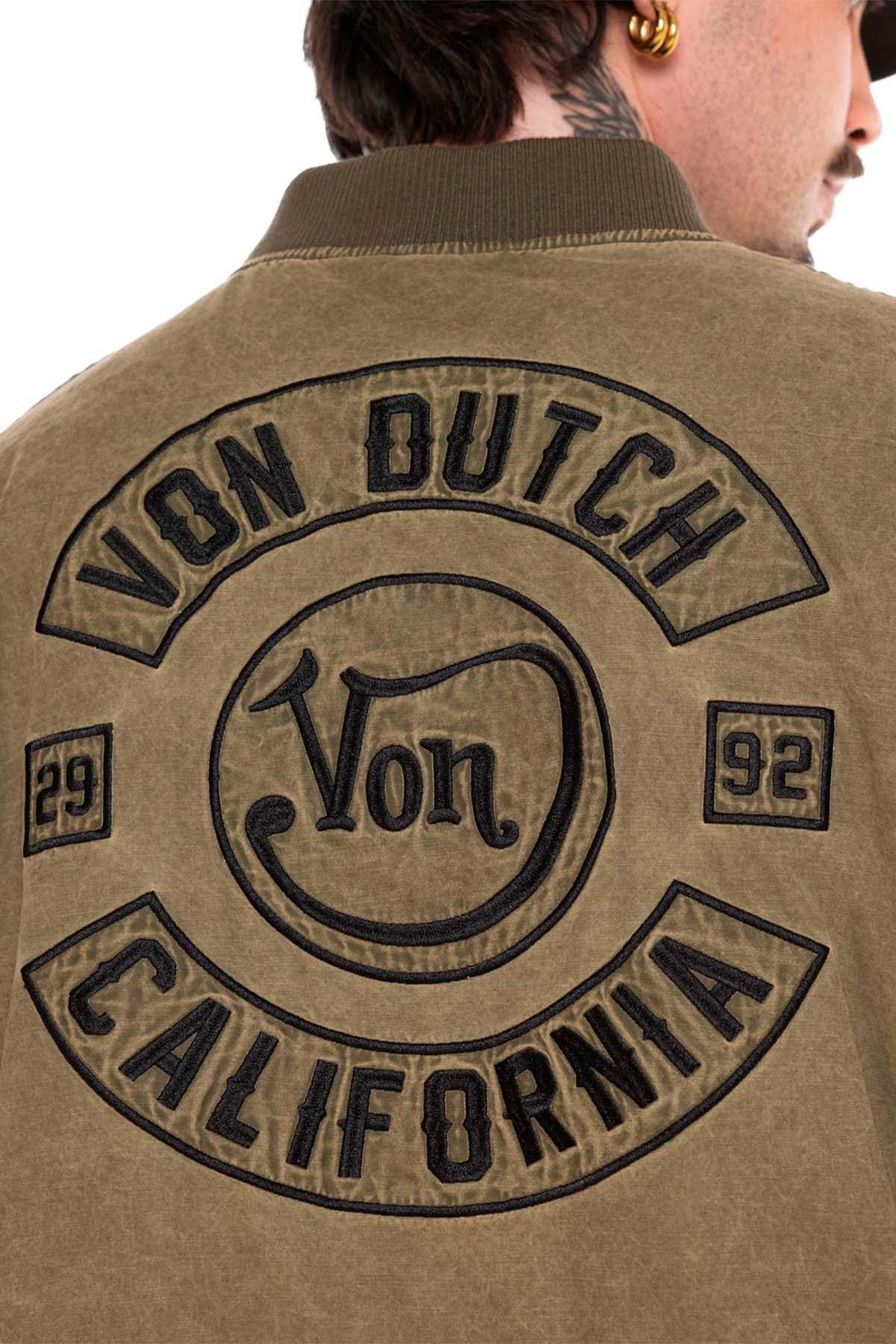 Textile bomber jacket with patch - Image n°3