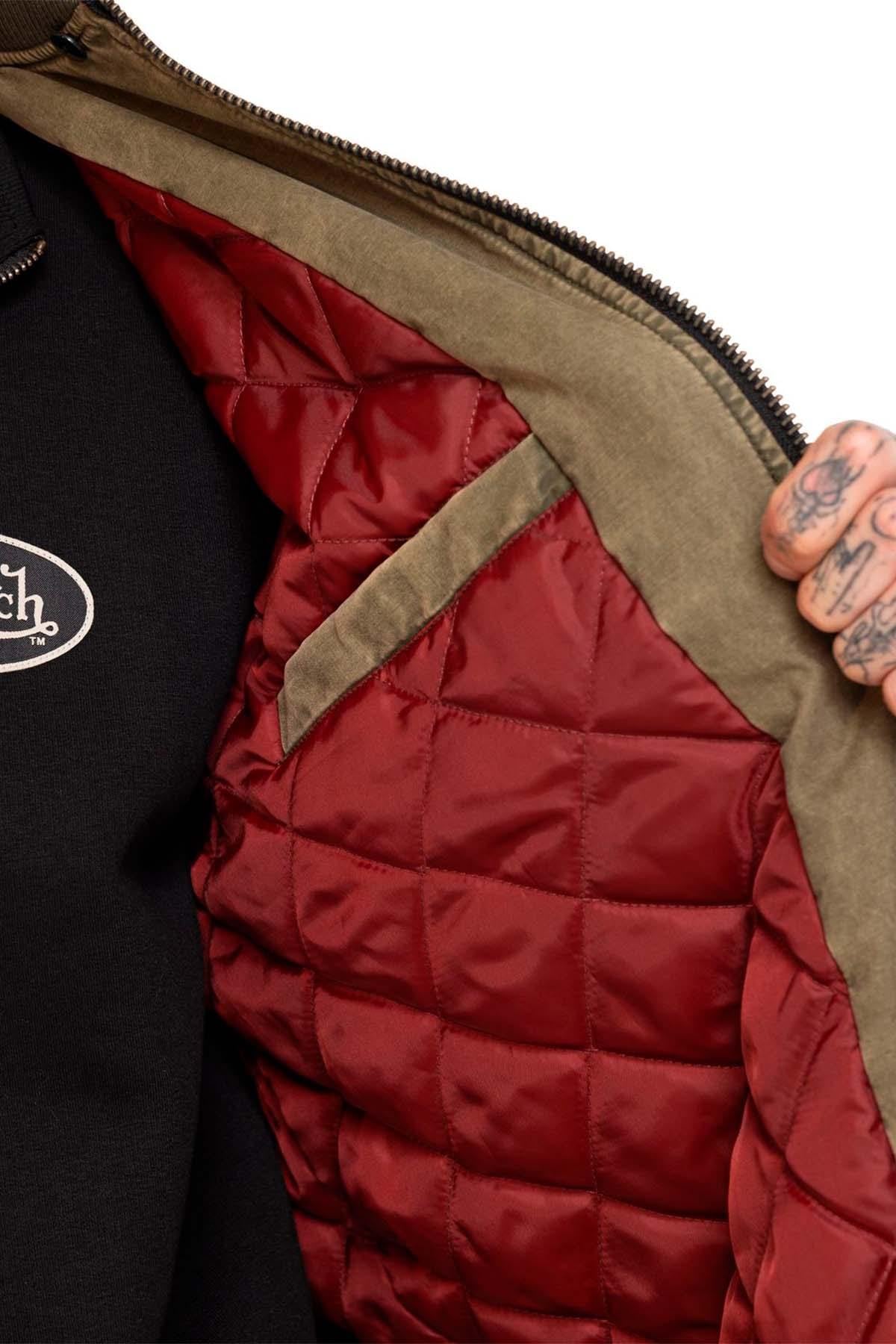 Textile bomber jacket with patch - Image n°9