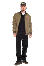 Textile bomber jacket with patch - Image n°10