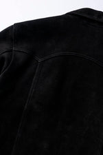Midnight blue suede jacket with Western embroidery - Image n°10