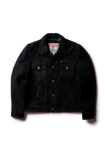 Midnight blue suede jacket with Western embroidery - Image n°7