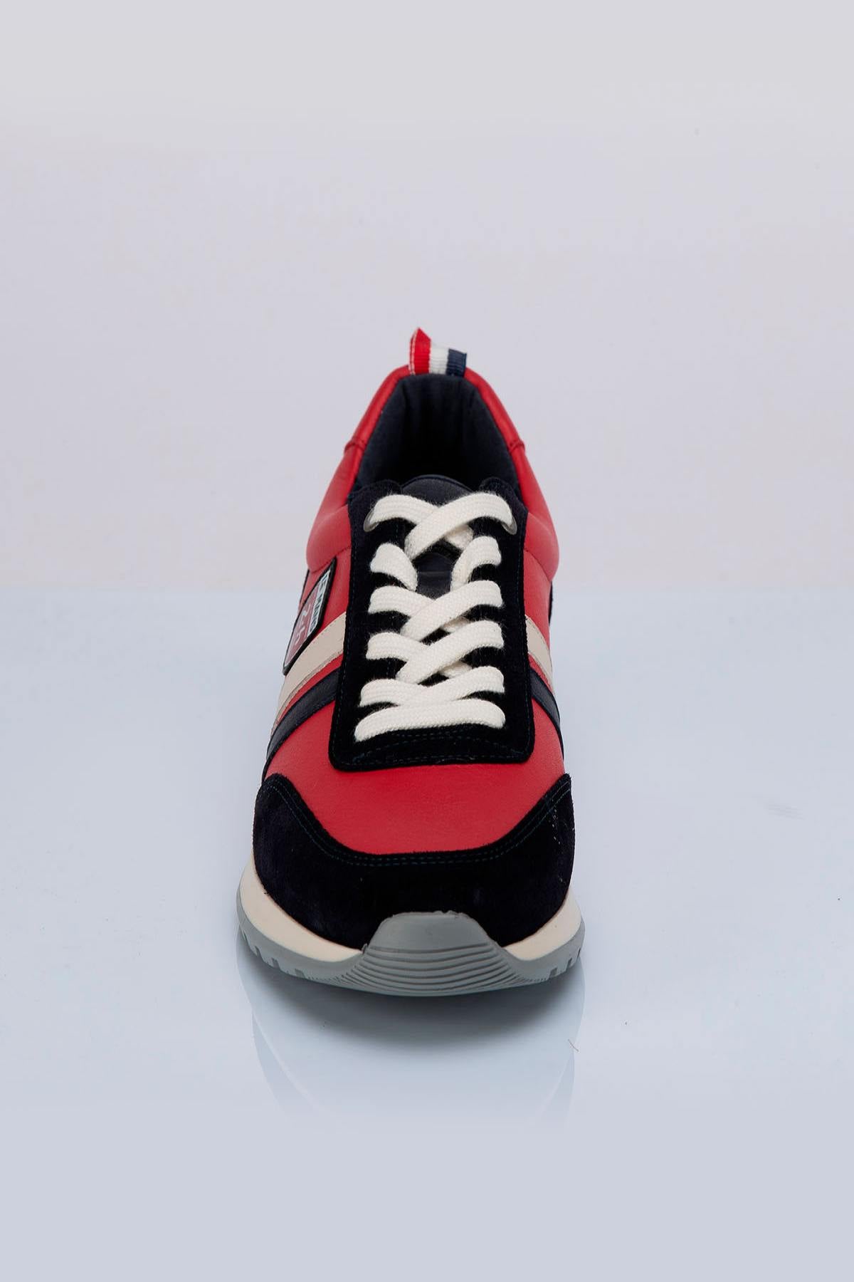 Racing red leather sneakers - Image n°3