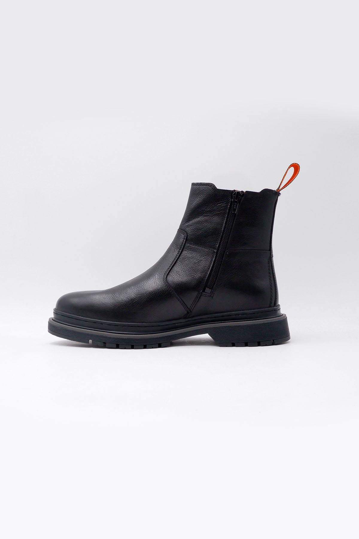 Men's black leather Chelsea boots - Image n°2