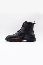 Men's black leather boots - Image n°2