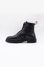 Men's black leather boots - Image n°2