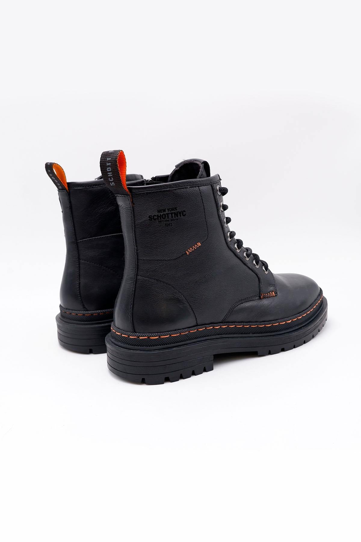 Men's black leather boots - Image n°4