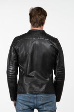 24h Le Mans black leather racing jacket - Image n°4