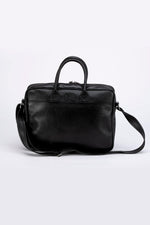 24 Hours of Le Mans black leather messenger bag - Image n°4