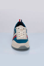 Ocean blue racing leather sneakers - Image n°3