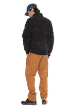  Knitted zip-up vest with Von Dutch badge - Image n°4