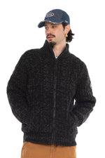  Knitted zip-up vest with Von Dutch badge - Image n°1