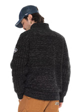  Knitted zip-up vest with Von Dutch badge - Image n°2
