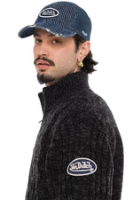  Knitted zip-up vest with Von Dutch badge - Image n°9