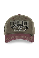 Khaki baseball cap with embroidery - Image n°2