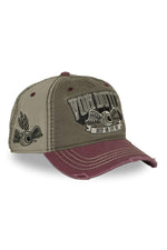 Khaki baseball cap with embroidery - Image n°3