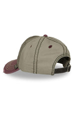 Khaki baseball cap with embroidery - Image n°4