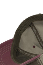 Khaki baseball cap with embroidery - Image n°7