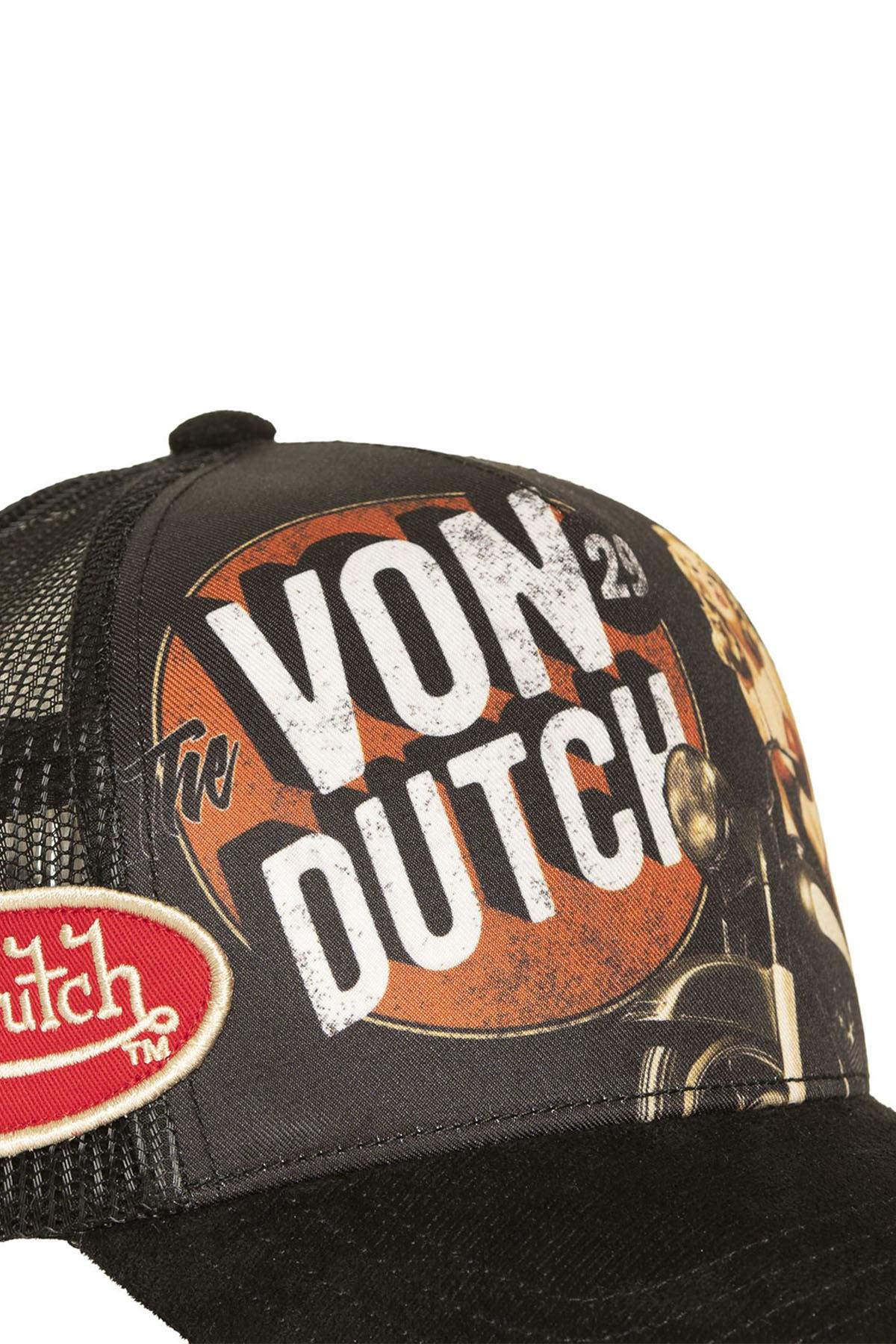 Black trucker cap with print - Image n°6