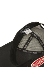 Black trucker cap with print - Image n°7