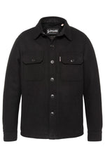 Men's wool jacket in wool and polyester - Image n°1
