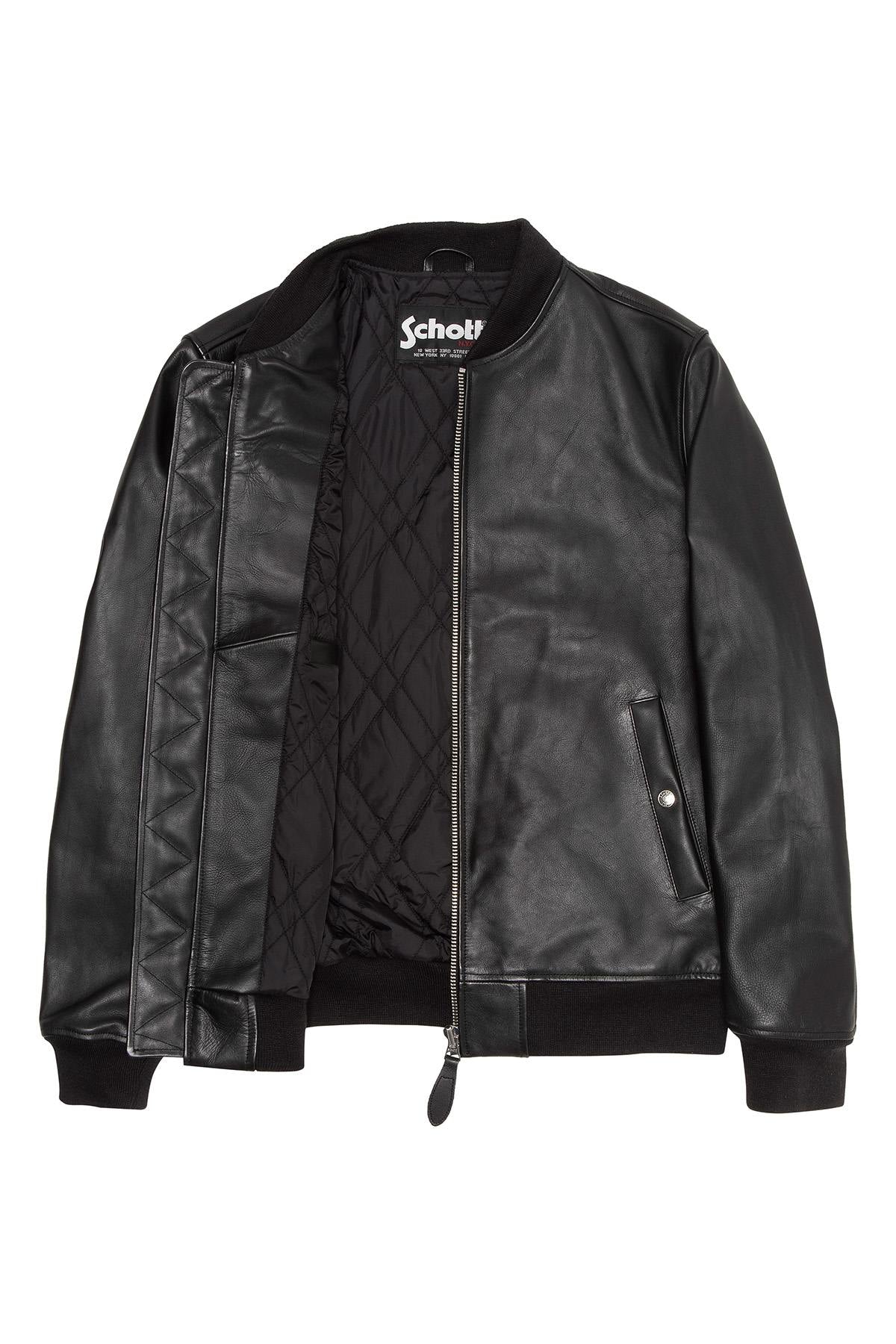 Men's Cowhide Leather Bomber Jackets - Image n°3
