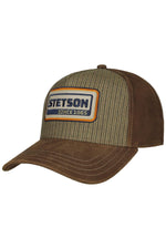 Brown cap with embroidery - Image n°1