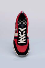 Racing red leather sneakers - Image n°4