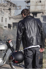 Buco J-21R leather jacket - black Cow Vintage, American cut - Image n°3