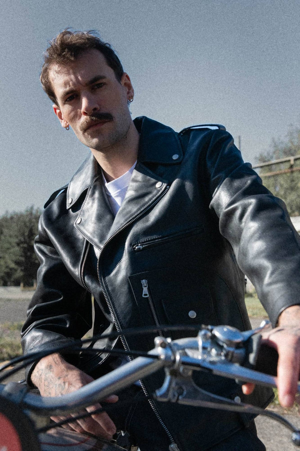 Buco J-21R leather jacket - black Cow Vintage, American cut - Image n°1