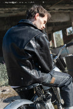 Buco J-21R leather jacket - black Cow Vintage, American cut - Image n°13