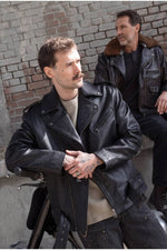 Buco J-27R leather jacket - black Cow Milled, police motorcycle unit heritage - Image n°7