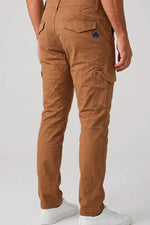 Camel cotton cargo trousers with PAF patches - Image n°2
