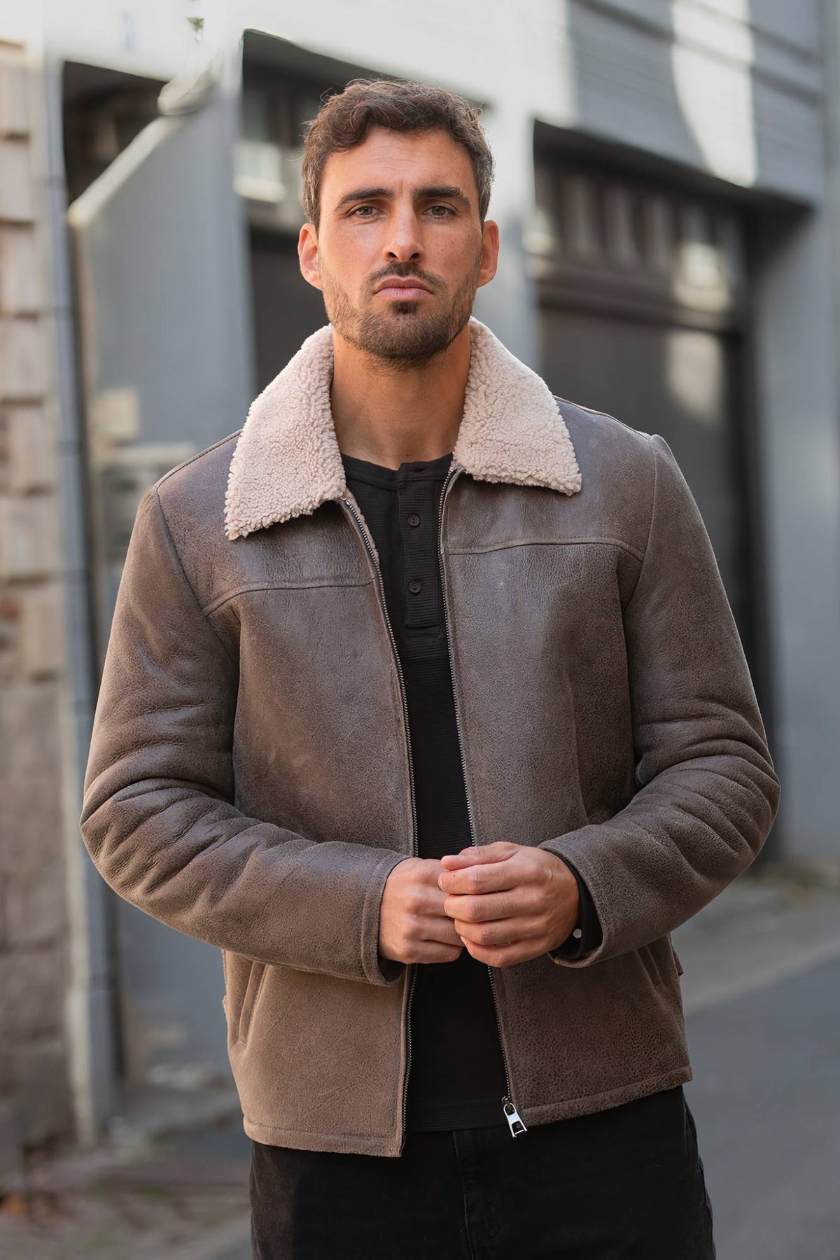 Short men's sheepskin coat - Image n°6