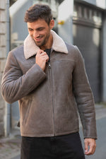 Short men's sheepskin coat - Image n°4