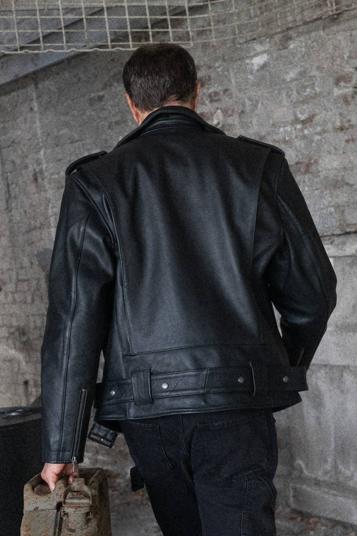 Buco J-27R leather jacket - black Cow Milled, police motorcycle unit heritage - Image n°5