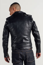 613S Slim Fit Perfecto® by Schott-black steerhide, slim, iconic. - Image n°4
