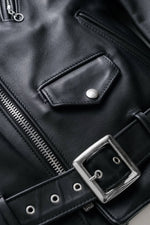 613S Slim Fit Perfecto® by Schott-black steerhide, slim, iconic. - Image n°5