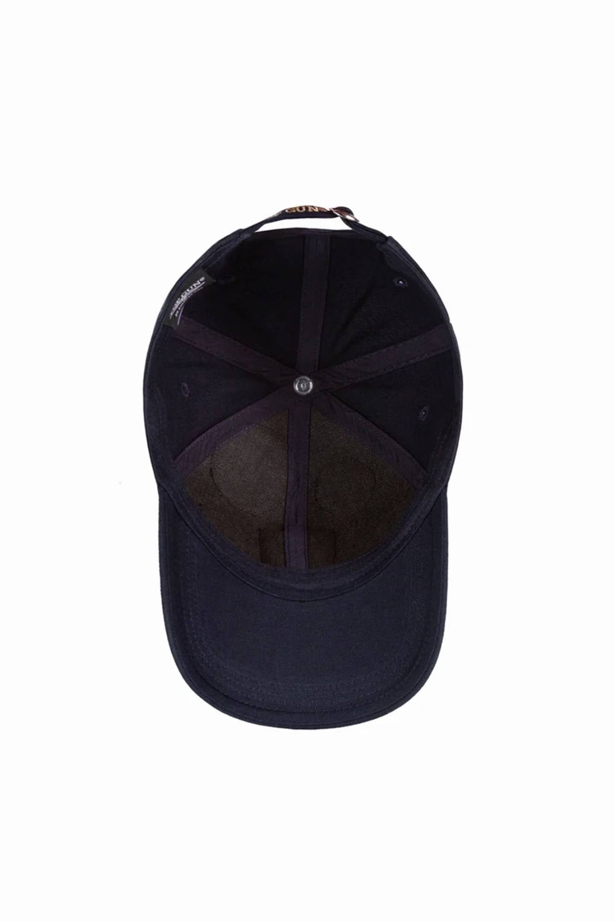 Navy blue cotton cap with embroidered patches - Image n°6