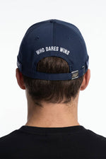 Navy blue cotton cap with embroidered logo - Image n°7