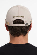 Beige cotton cap with embroidered logo - Image n°6