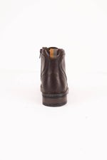 Men's chestnut cowhide leather boots - Image n°5