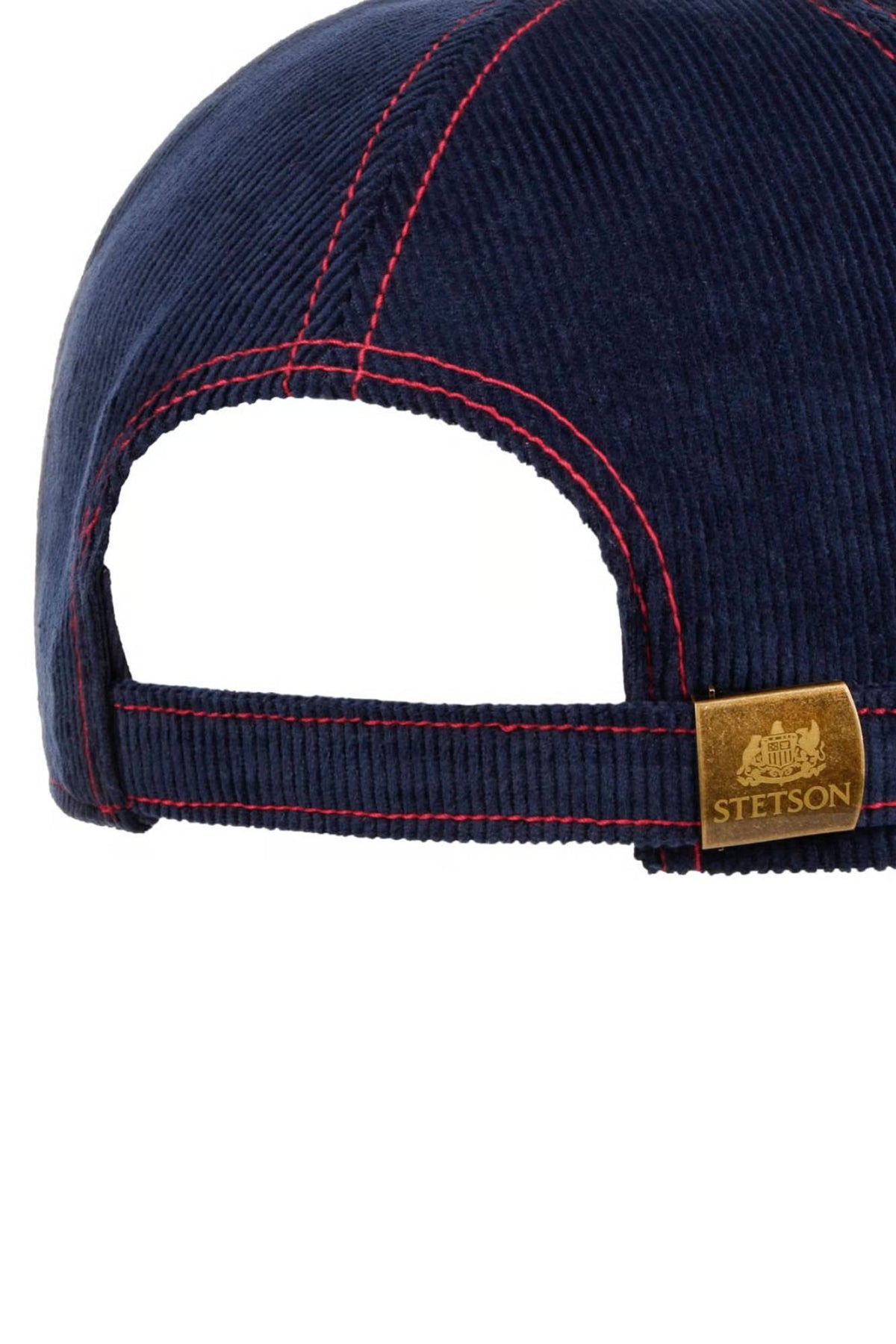 Blue, white and red trucker cap with embroidered retro racing illustration - Image n°6