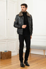 Black leather aviator collector's edition 60 years PAF - Image n°3