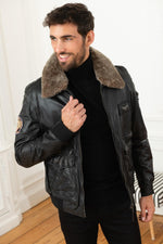 Black leather aviator collector's edition 60 years PAF - Image n°4