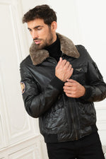 Black leather aviator collector's edition 60 years PAF - Image n°8