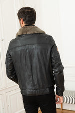 Black leather aviator collector's edition 60 years PAF - Image n°7