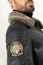 Black leather aviator collector's edition 60 years PAF - Image n°2