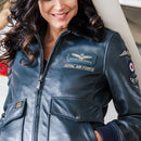 Women's Aviator Leather Jacket