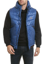 Antony Morato Men's Sleeveless Down Jacket Blue - Image n°1
