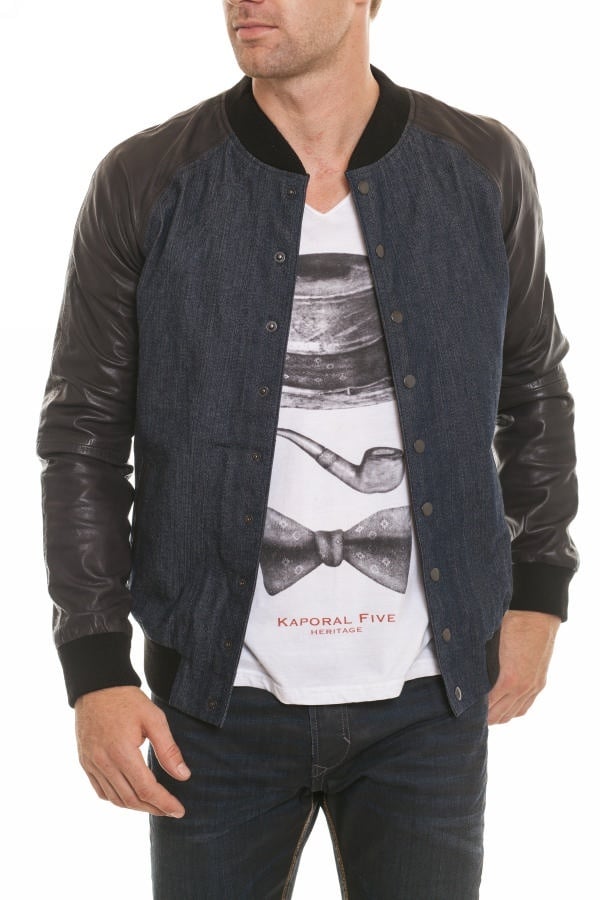  Napp Jeans Men's Leather Jacket Black - Image n°1